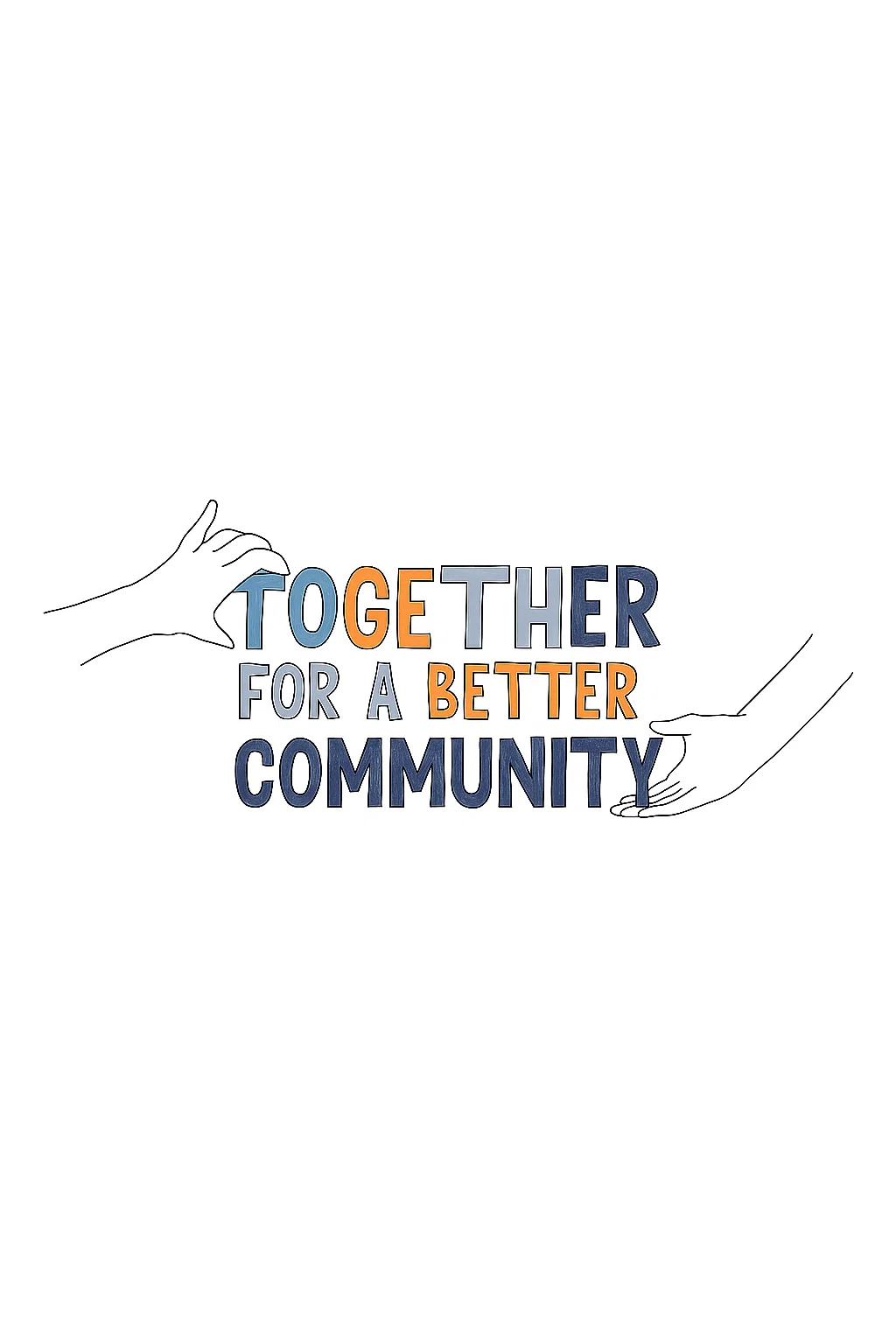 Diverse group of community members working together